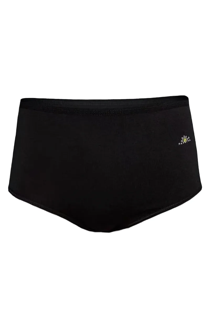 Kadın Pamuklu Yüksel Bel Modal Külot | Siyah 1851