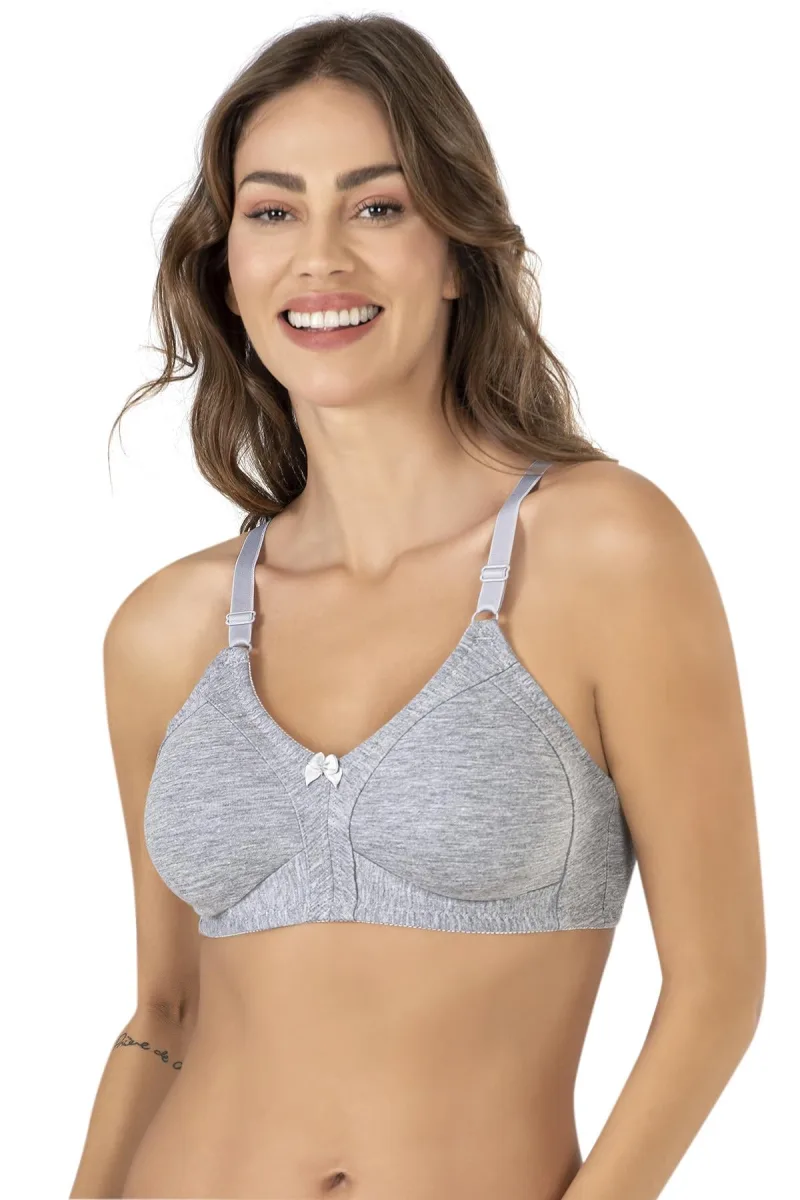 Kadın Penye Toparlayıcı Sütyen Gri