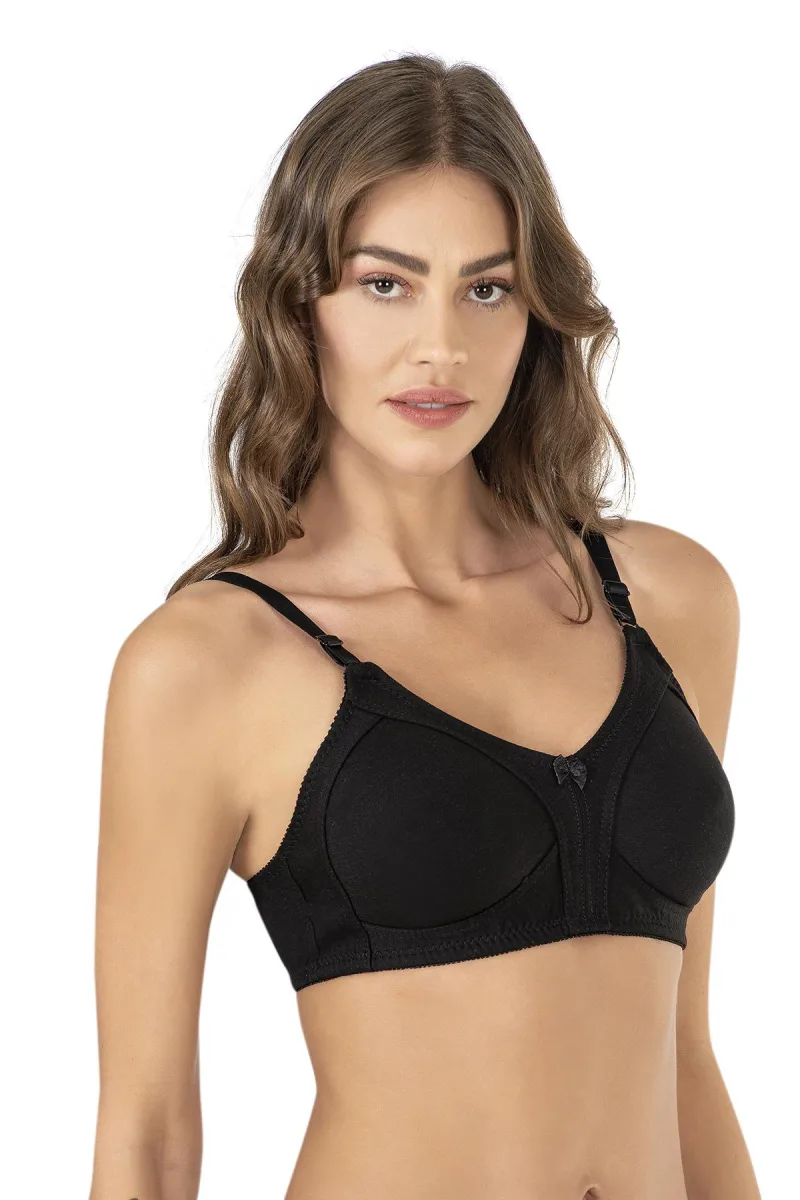 Kadın Penye Toparlayıcı Sütyen Siyah