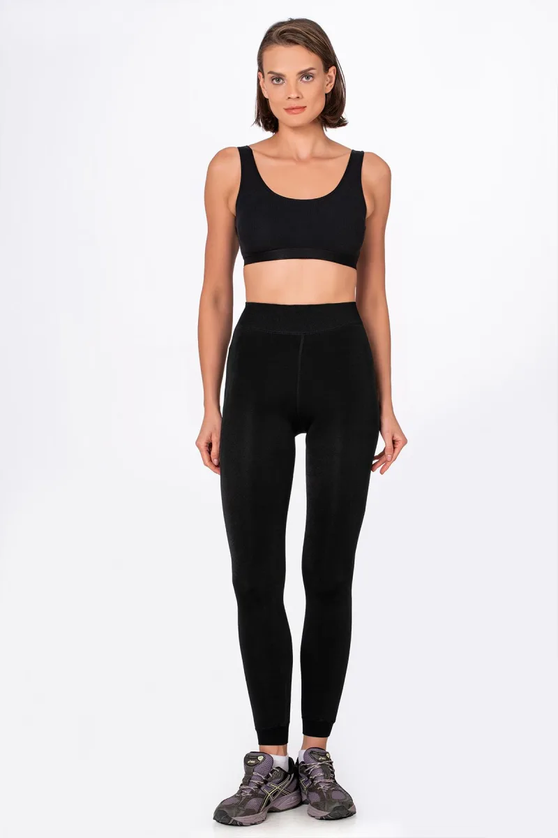 Kadın Termal Peluş Tayt