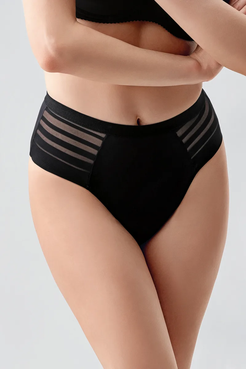 Kadın Yüksek Bel Seamless Toparlayıcı Külot | Siyah 9303-A