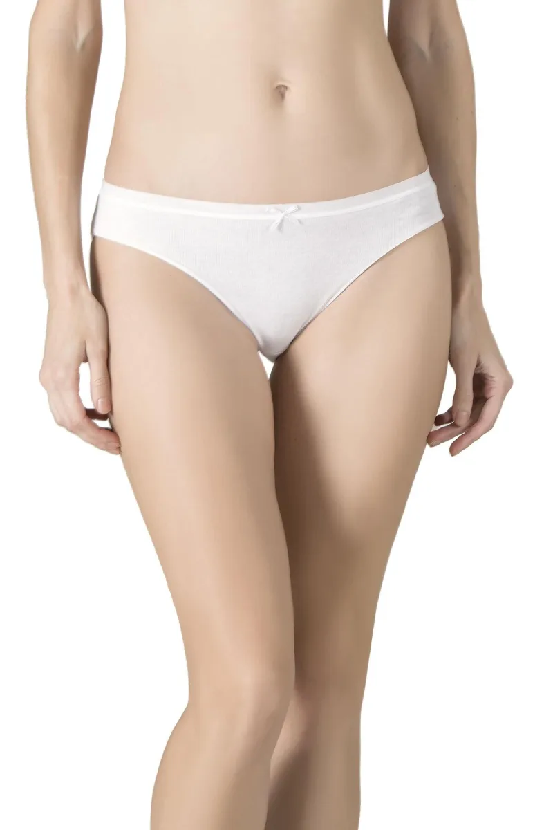 Pamuklu Kadın Slip Beyaz